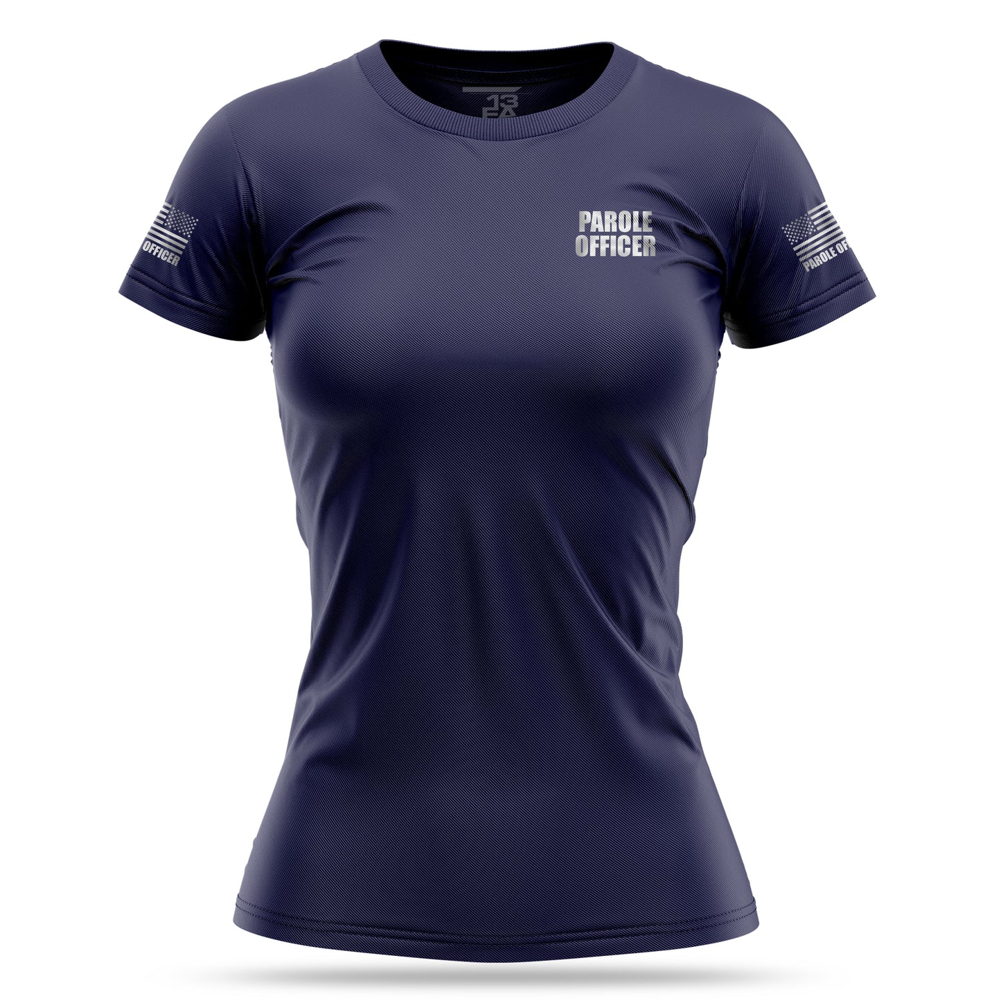 [PAROLE OFFICER] Reflective Women's Utility Shirt [NVY/REF]-13 Fifty Apparel