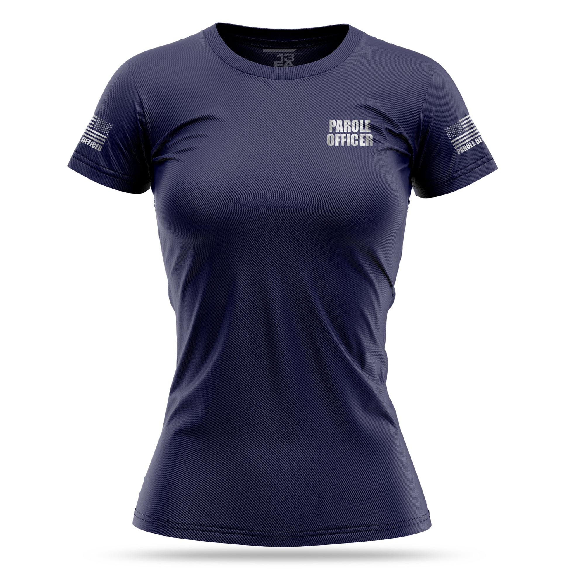 [PAROLE OFFICER] Reflective Women's Utility Shirt [NVY/REF]-13 Fifty Apparel