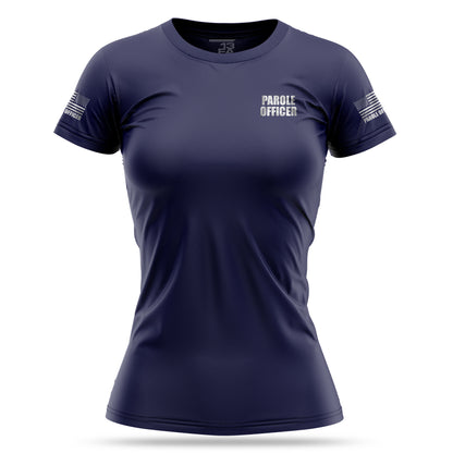 [PAROLE OFFICER] Reflective Women's Utility Shirt [NVY/REF]-13 Fifty Apparel