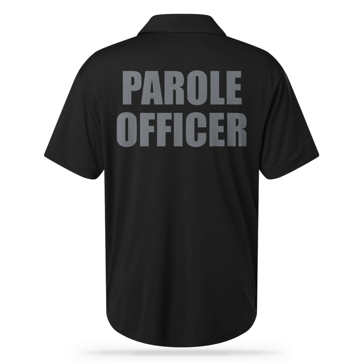 PAROLE OFFICER UTILITY POLO BLK/GRY-13 Fifty Apparel
