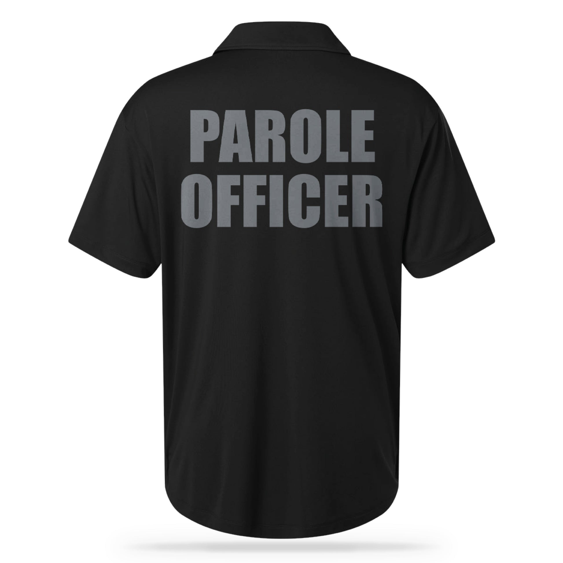 PAROLE OFFICER UTILITY POLO BLK/GRY-13 Fifty Apparel