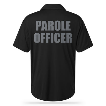 PAROLE OFFICER UTILITY POLO BLK/GRY-13 Fifty Apparel