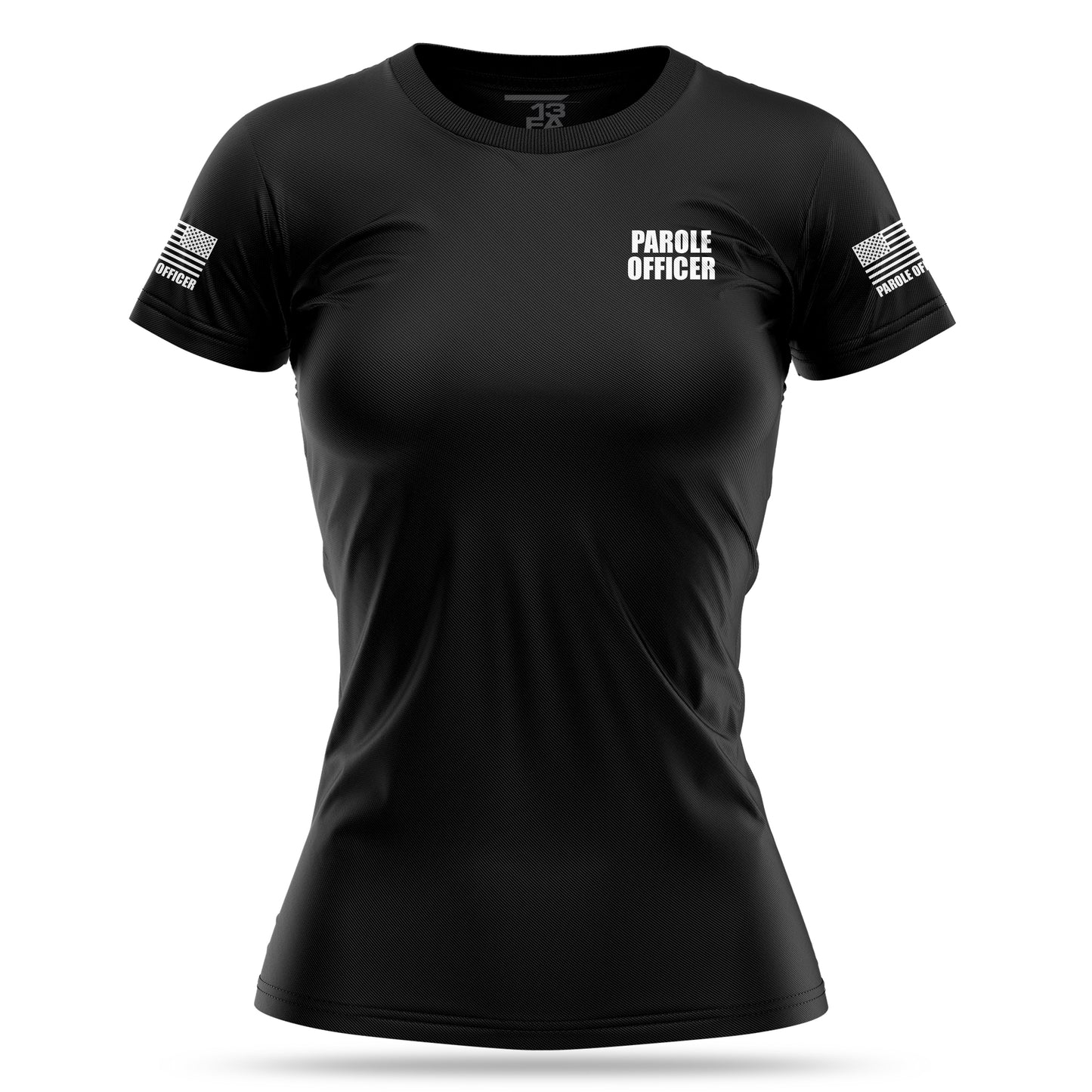 [PAROLE OFFICER] Women's Utility Shirt [BLK/WHT]-13 Fifty Apparel
