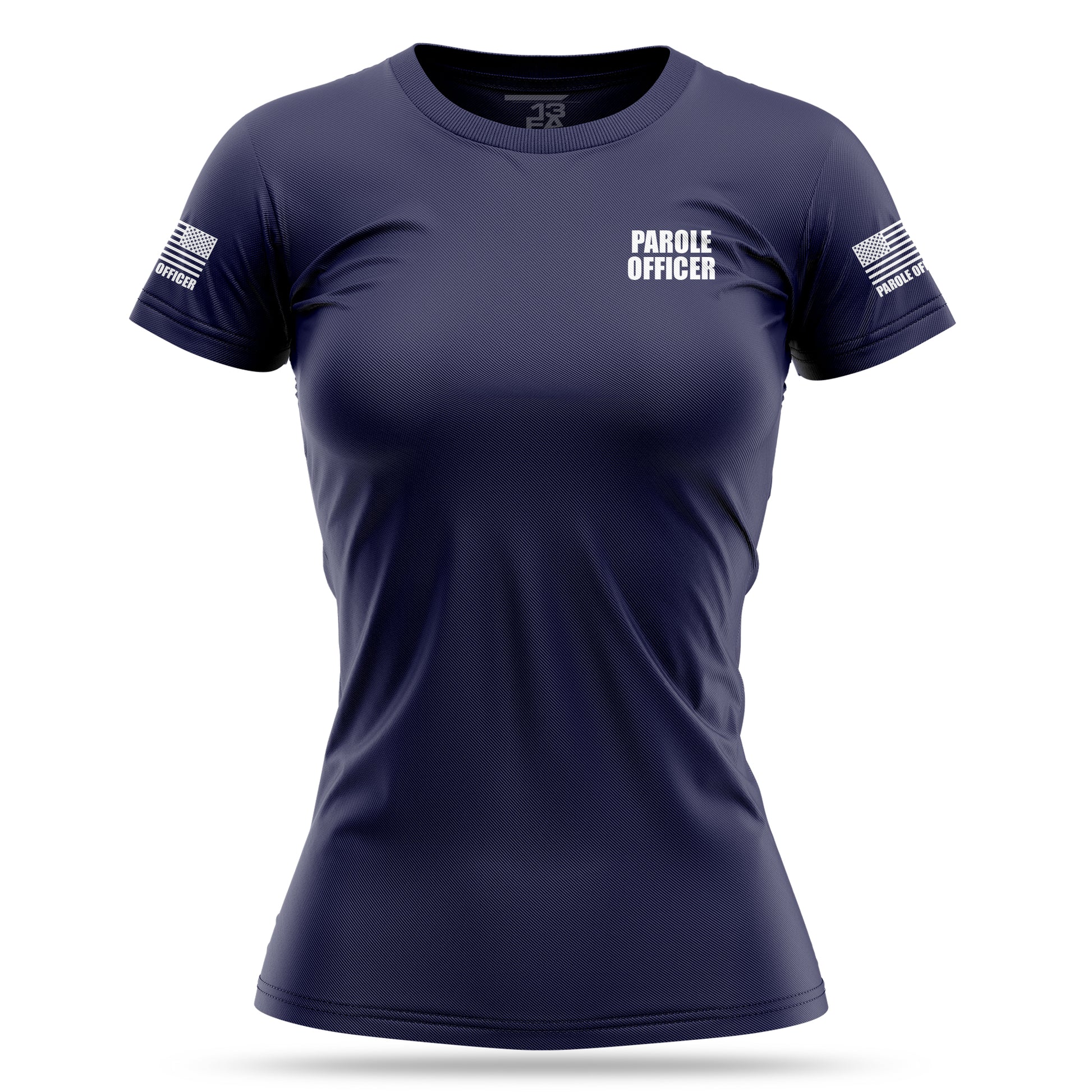 [PAROLE OFFICER] Women's Utility Shirt [NVY/WHT]-13 Fifty Apparel