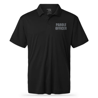 PAROLE OFFICER UTILITY POLO BLK/GRY
