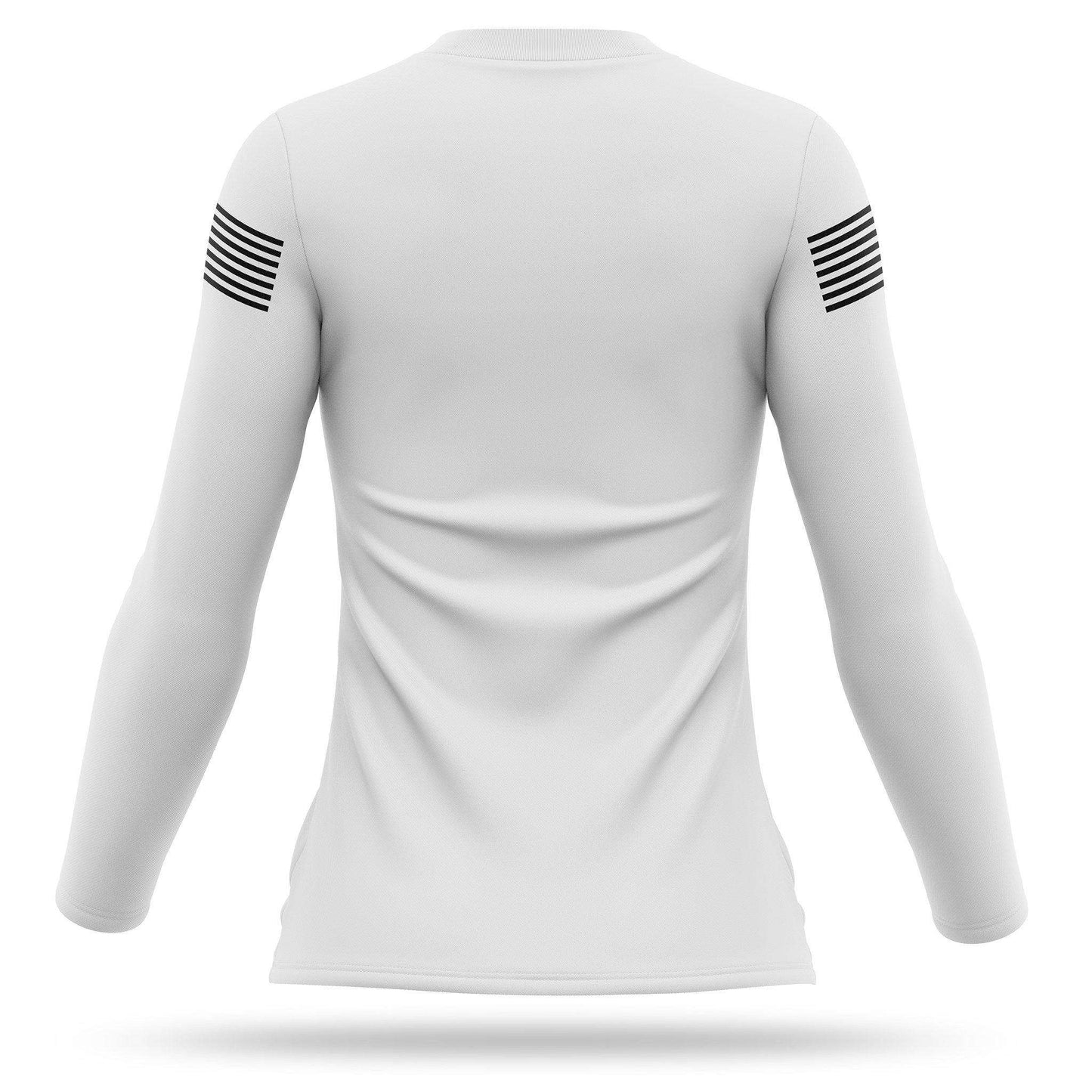 [PATRIOT] Women's Performance Long Sleeve [WHT/BLK]-13 Fifty Apparel