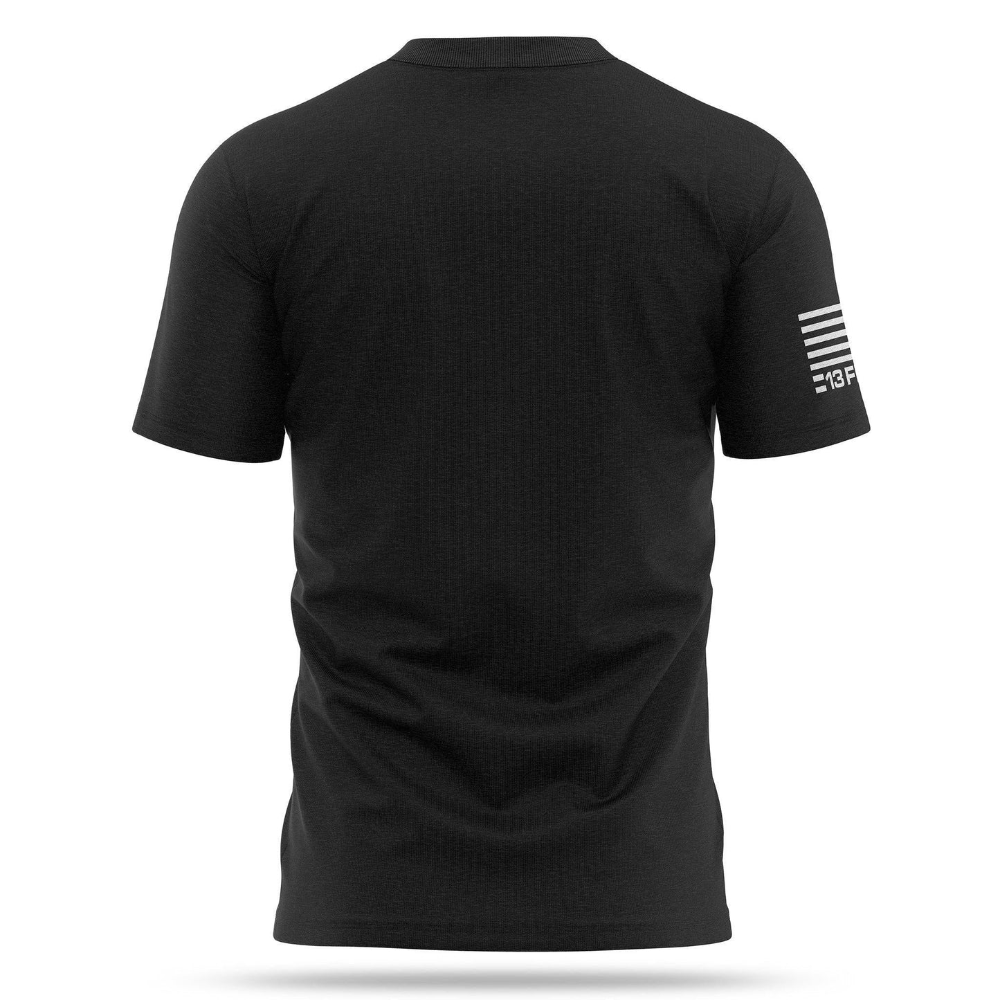 [PATRIOTIC AF] Men's Crew Tee [BLK/WHT]-13 Fifty Apparel