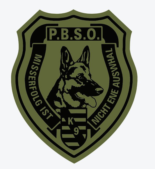 [PBSO] K9 PVC Patches-13 Fifty Apparel