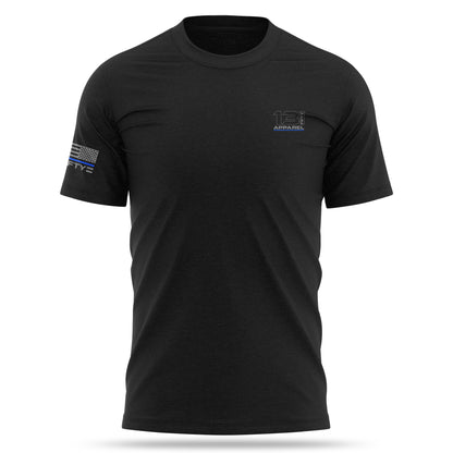[PEACEKEEPER] Thin Blue-Line Cotton Blend Shirt [BLK]-13 Fifty Apparel