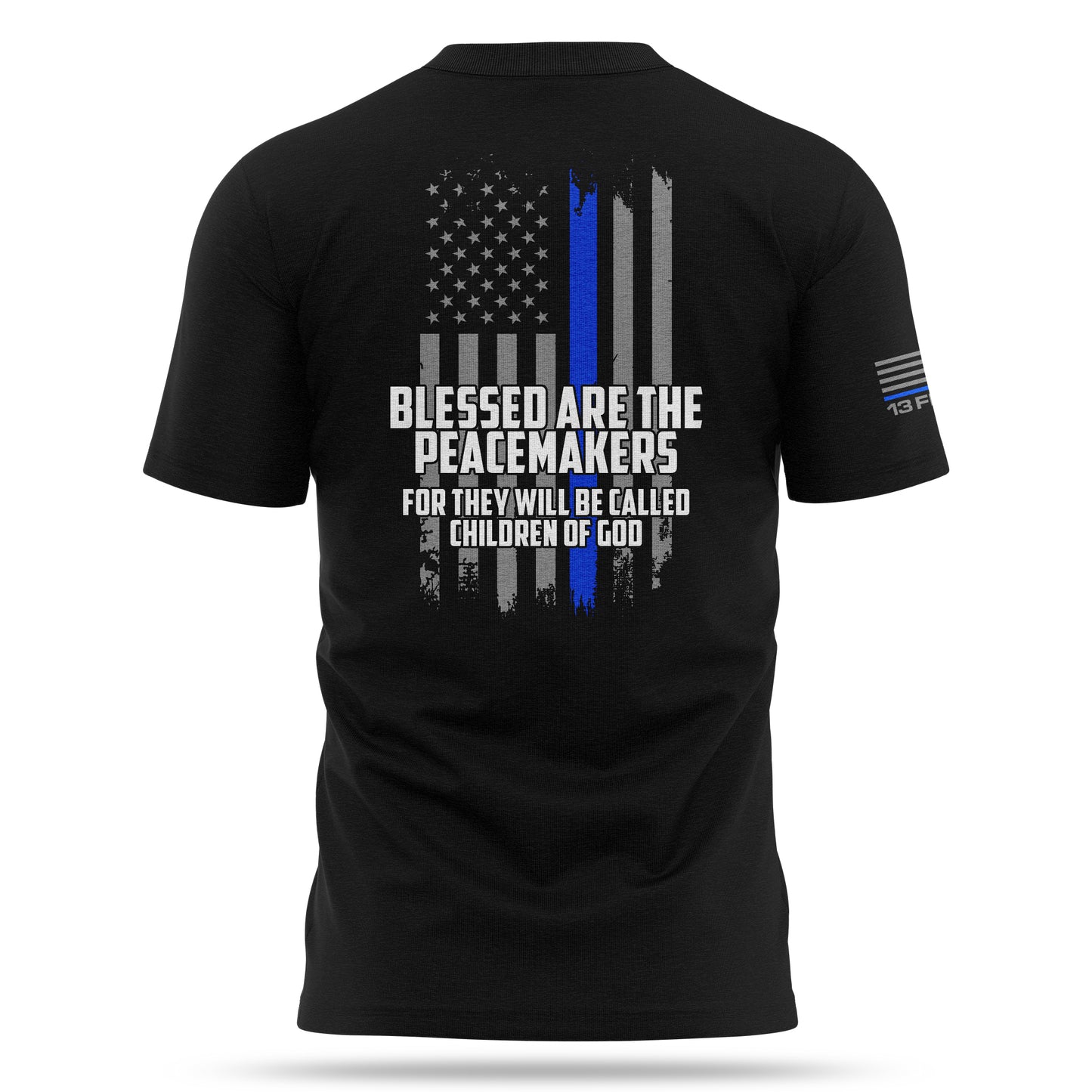 [PEACEKEEPER] Thin Blue-Line Cotton Blend Shirt [BLK]-13 Fifty Apparel