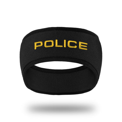 [POLICE] Cold-Weather Headband [BLK/GLD]-13 Fifty Apparel