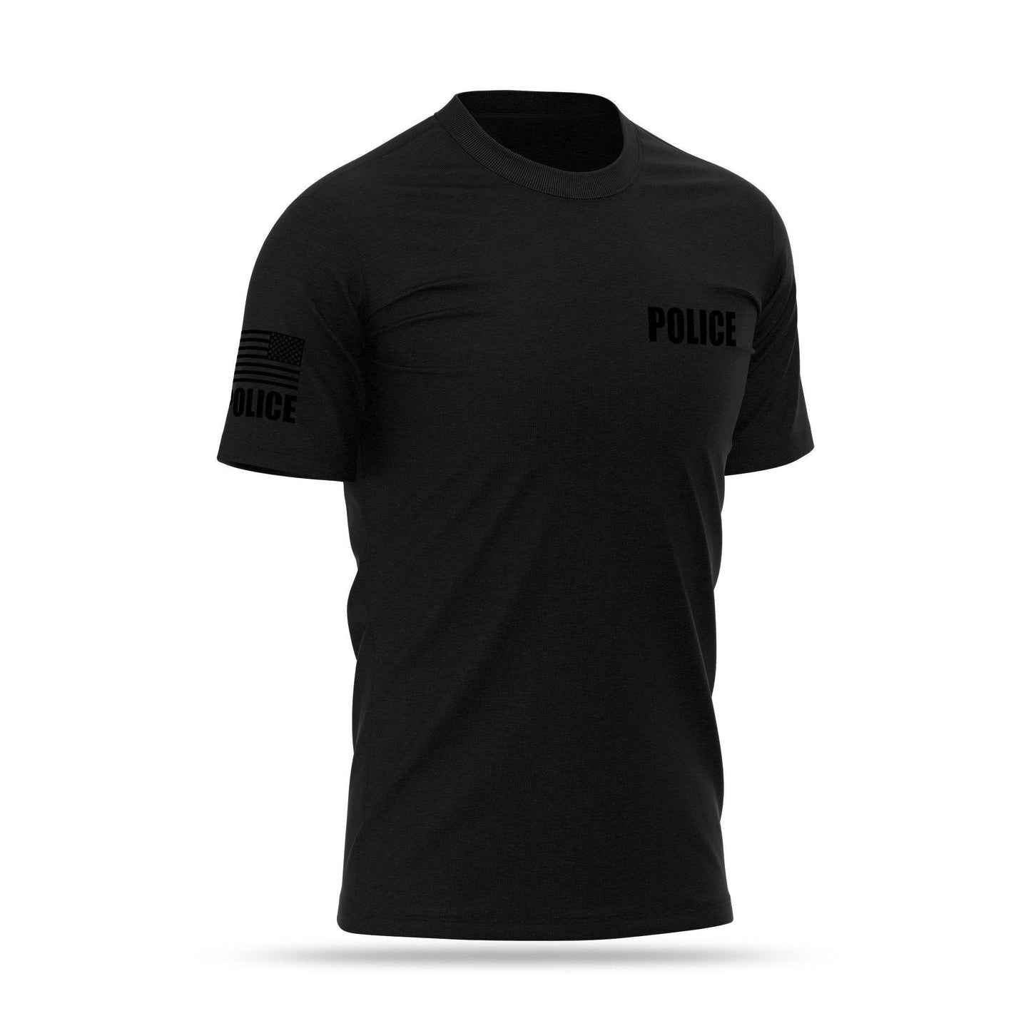 [POLICE] Cotton Blend Shirt [BLK/BLK]-13 Fifty Apparel