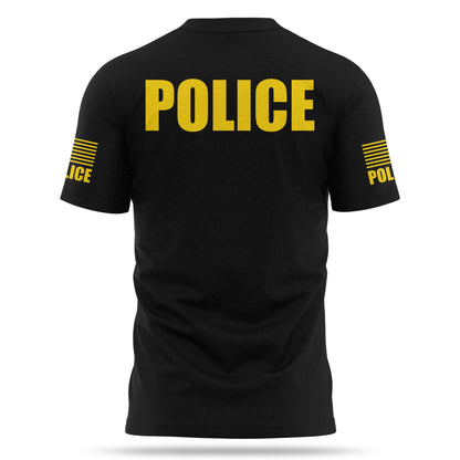 [POLICE] Cotton Blend Shirt [BLK/GLD]-13 Fifty Apparel