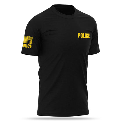 [POLICE] Cotton Blend Shirt [BLK/GLD]-13 Fifty Apparel