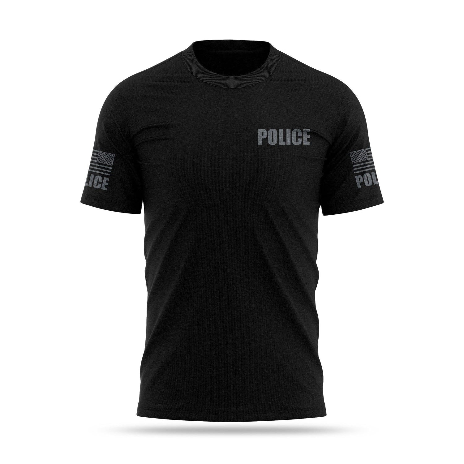 [POLICE] Cotton Blend Shirt [BLK/GRY]-13 Fifty Apparel