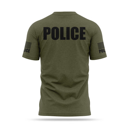 [POLICE] Cotton Blend Shirt [GRN/BLK]-13 Fifty Apparel