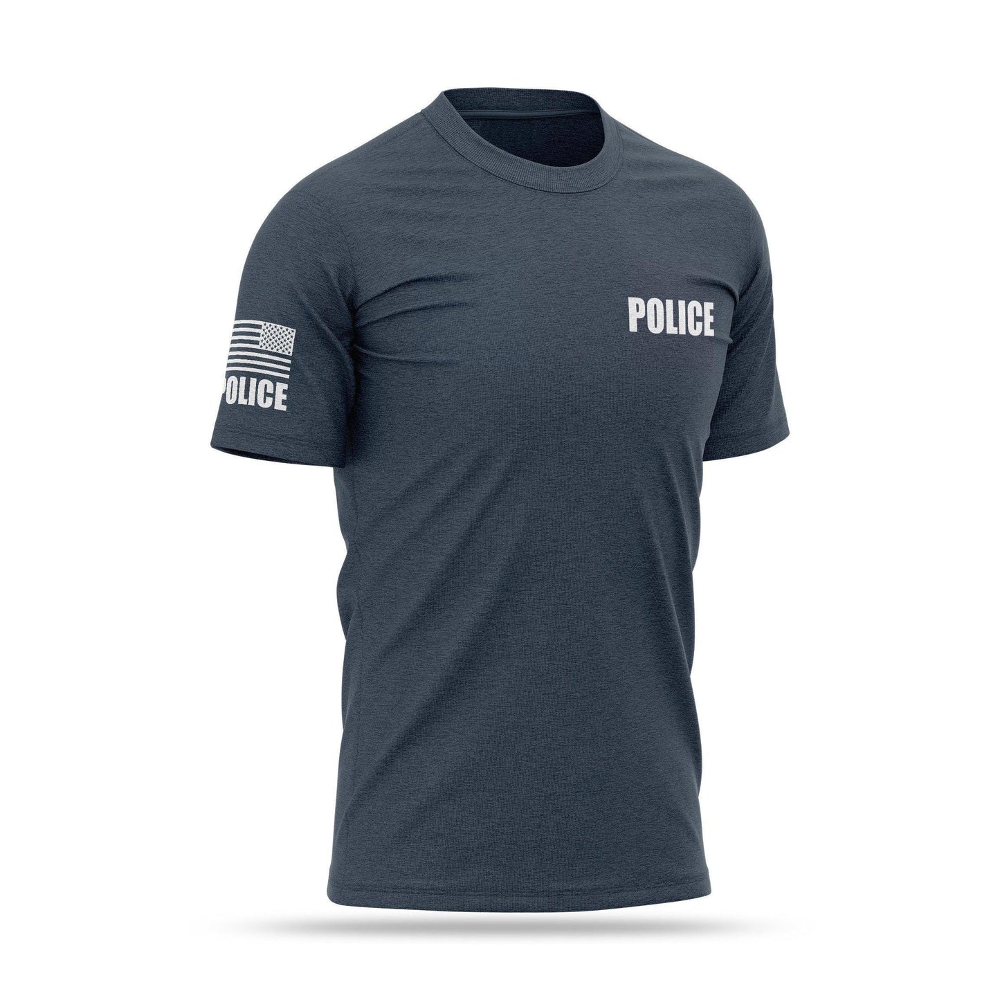 [POLICE] Cotton Blend Shirt [NVY/GRY]-13 Fifty Apparel