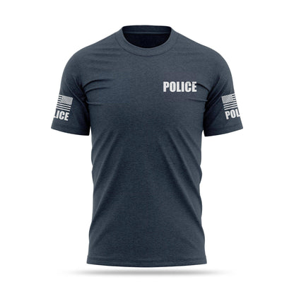 [POLICE] Cotton Blend Shirt [NVY/GRY]-13 Fifty Apparel