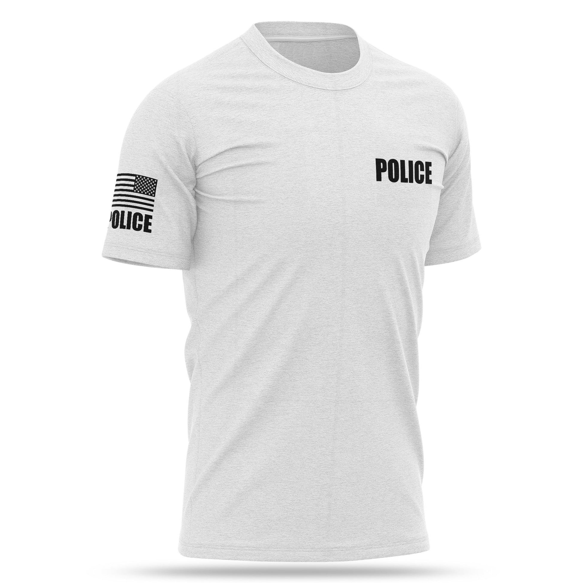 [POLICE] Cotton Blend Shirt [WHT/BLK]-13 Fifty Apparel
