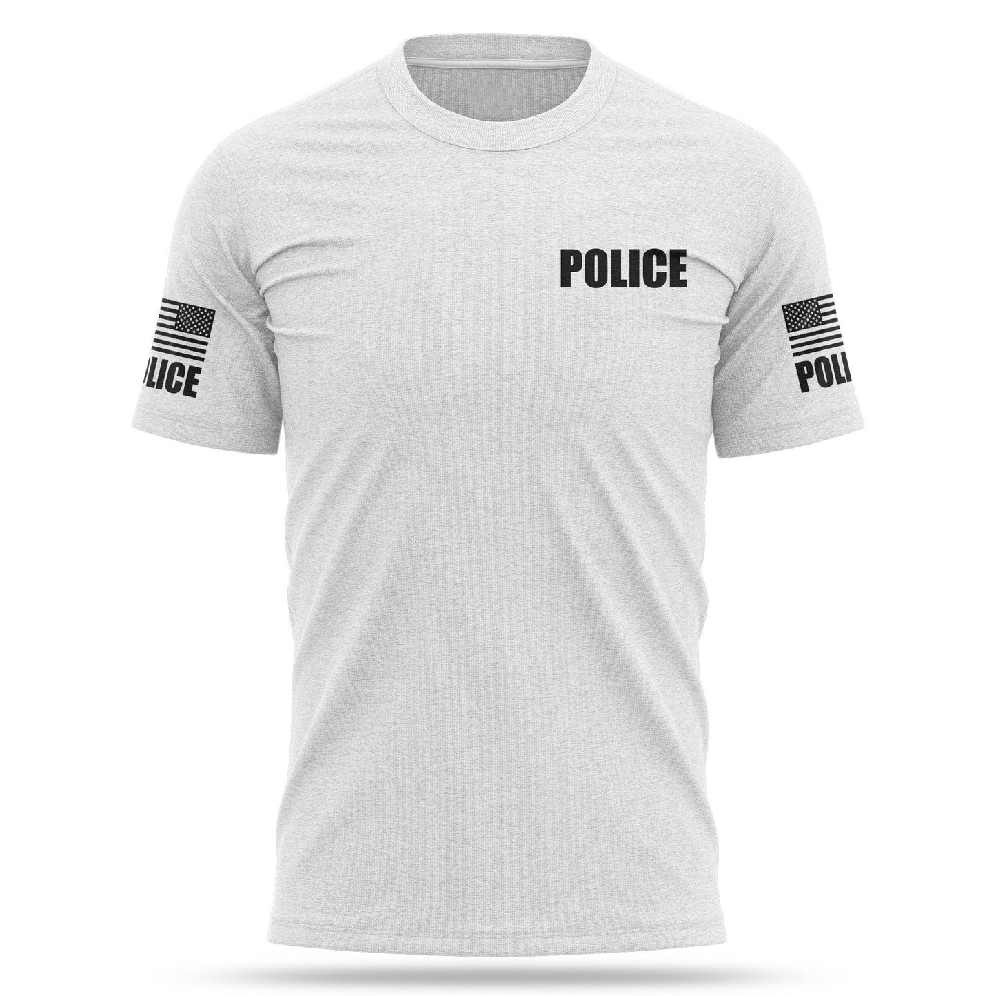 [POLICE] Cotton Blend Shirt [WHT/BLK]-13 Fifty Apparel