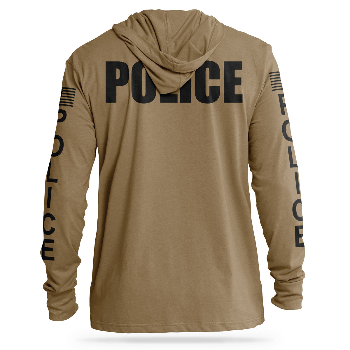 [POLICE] Cotton Hooded Tee [CYT/BLK]-13 Fifty Apparel