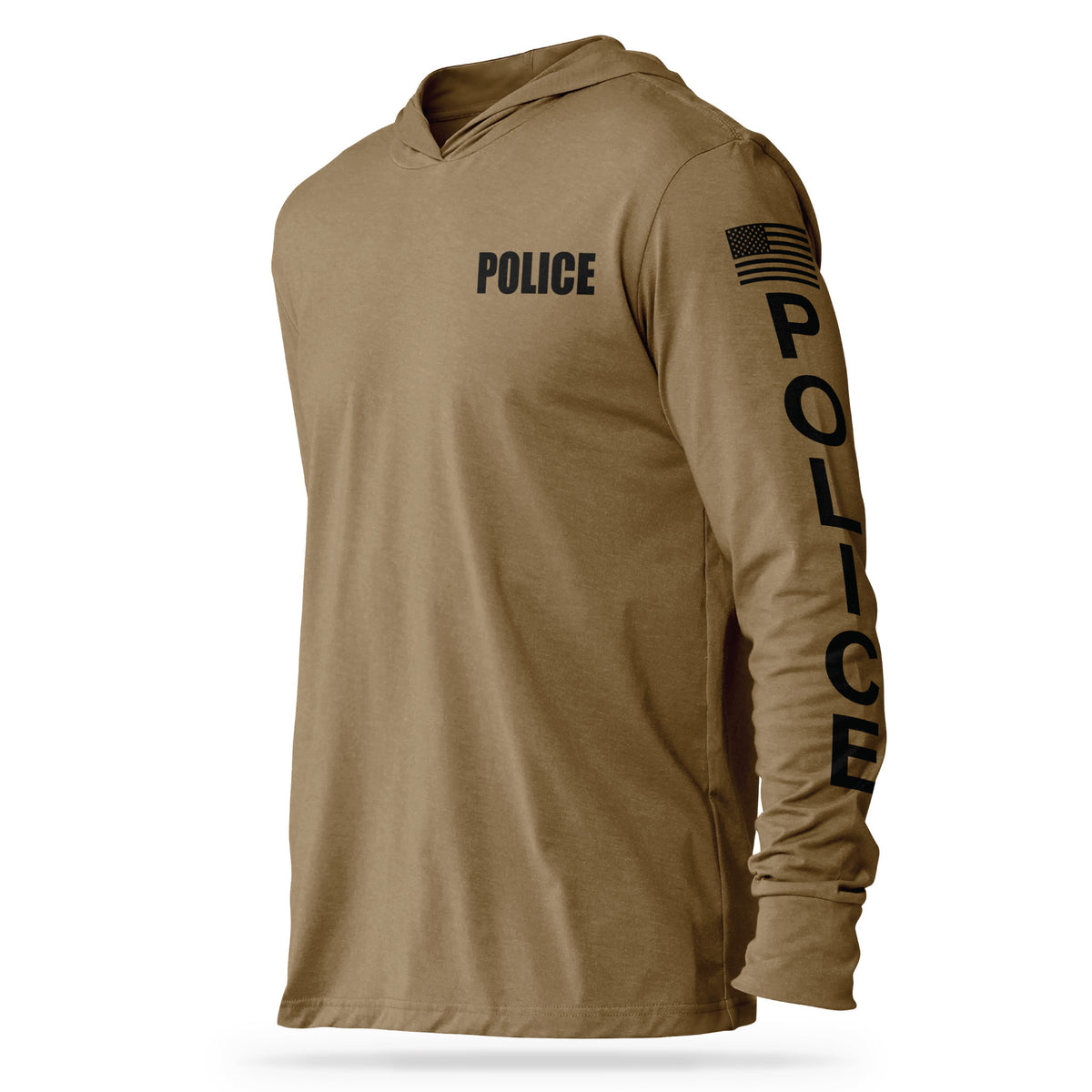 [POLICE] Cotton Hooded Tee [CYT/BLK]-13 Fifty Apparel