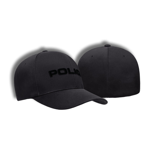 [POLICE] Flexfit Delta® Cap [BLK/BLK] 13 Fifty Apparel 