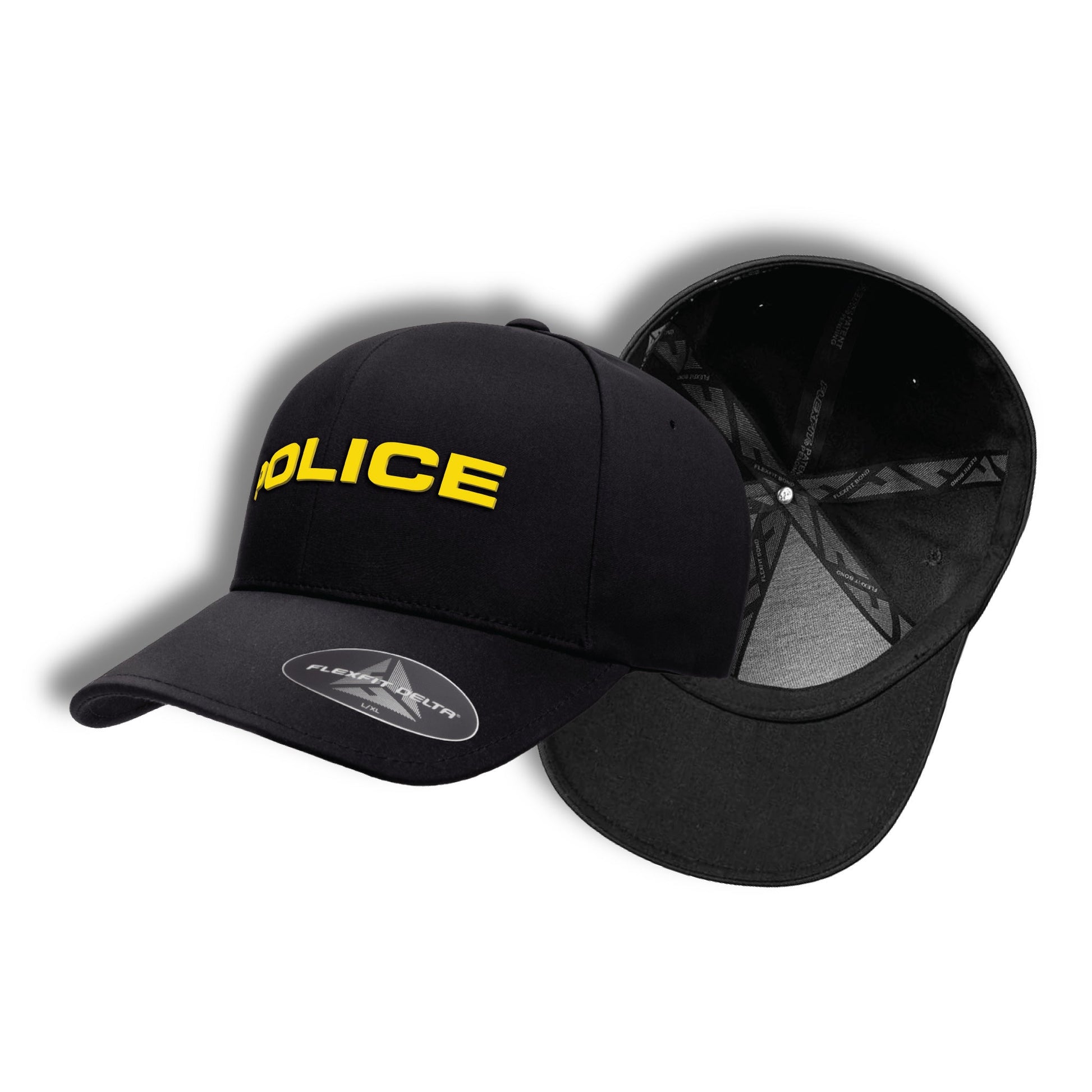 [POLICE] Flexfit Delta® Cap [BLK/GLD]-13 Fifty Apparel