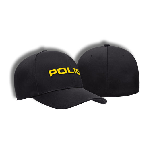 [POLICE] Flexfit Delta® Cap [BLK/GLD]-13 Fifty Apparel
