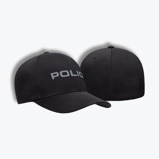 [POLICE] Flexfit Delta® Cap [BLK/GRY]-13 Fifty Apparel