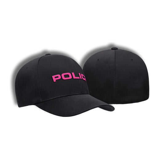 [POLICE] Flexfit Delta® Cap [BLK/PNK] 13 Fifty Apparel 