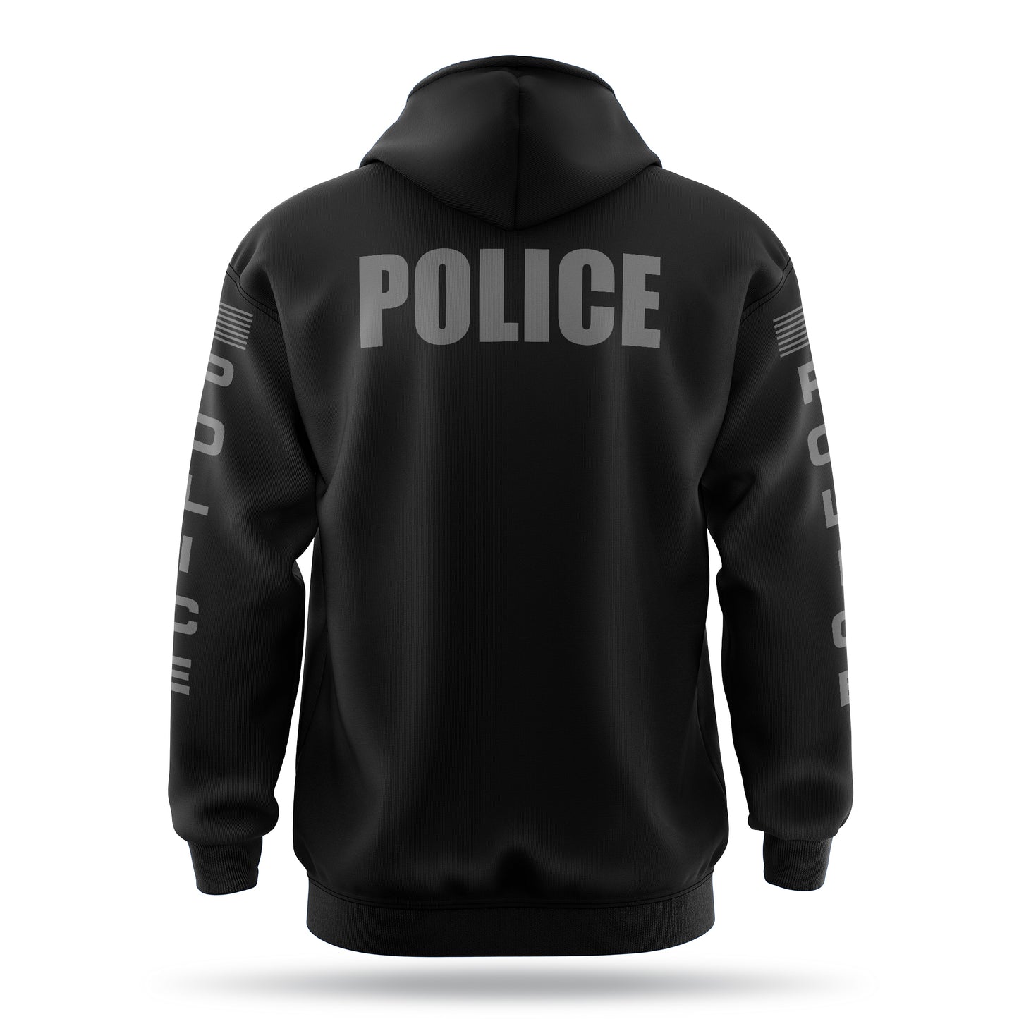 [POLICE] Heavy Blend Hoodie [BLK/GRY]-13 Fifty Apparel