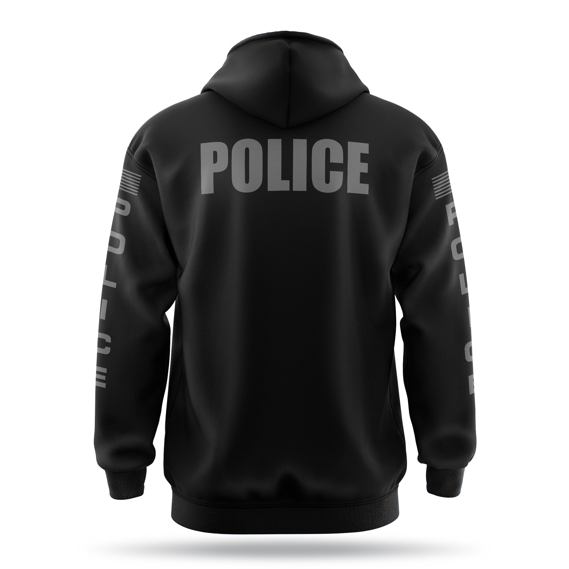 [POLICE] Heavy Blend Hoodie [BLK/GRY]-13 Fifty Apparel