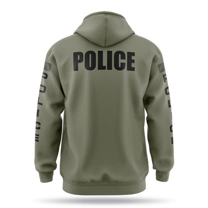 [POLICE] ﻿Heavy Blend Hoodie [GRN/BLK]﻿﻿-13 Fifty Apparel