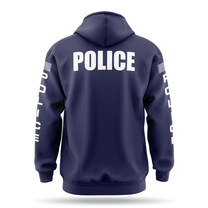 [POLICE] ﻿Heavy Blend Hoodie [NVY/WHT]-13 Fifty Apparel