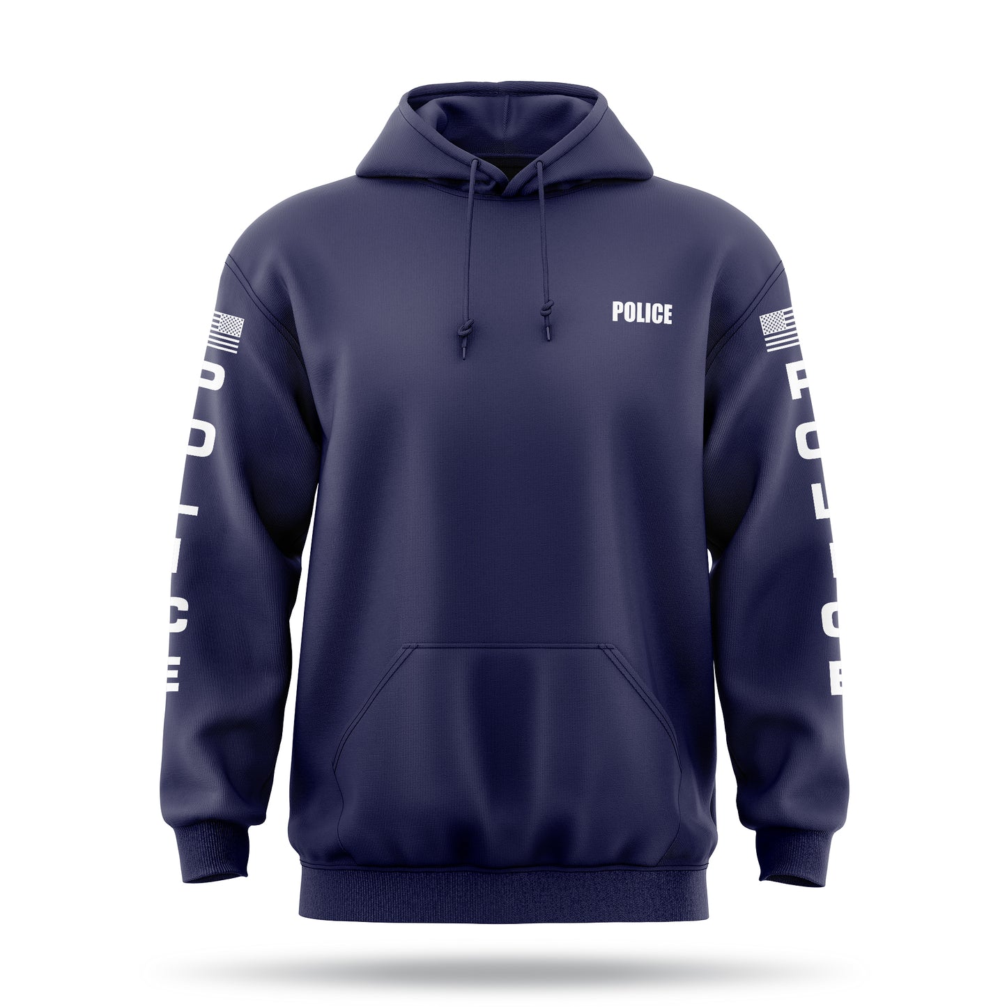 [POLICE] ﻿Heavy Blend Hoodie [NVY/WHT]-13 Fifty Apparel