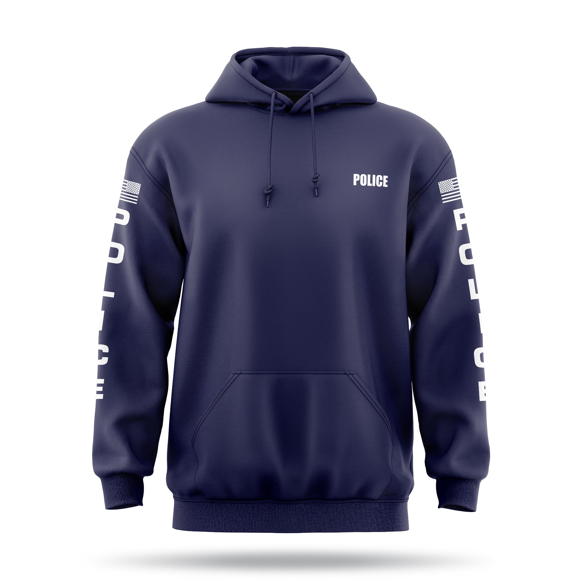 [POLICE] ﻿Heavy Blend Hoodie [NVY/WHT]-13 Fifty Apparel