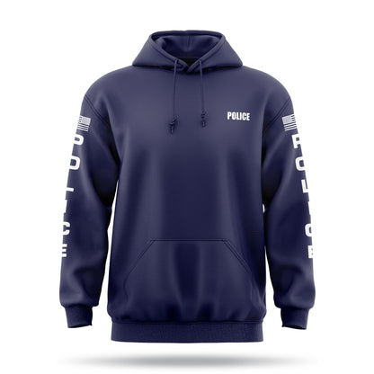 [POLICE] ﻿Heavy Blend Hoodie [NVY/WHT]-13 Fifty Apparel