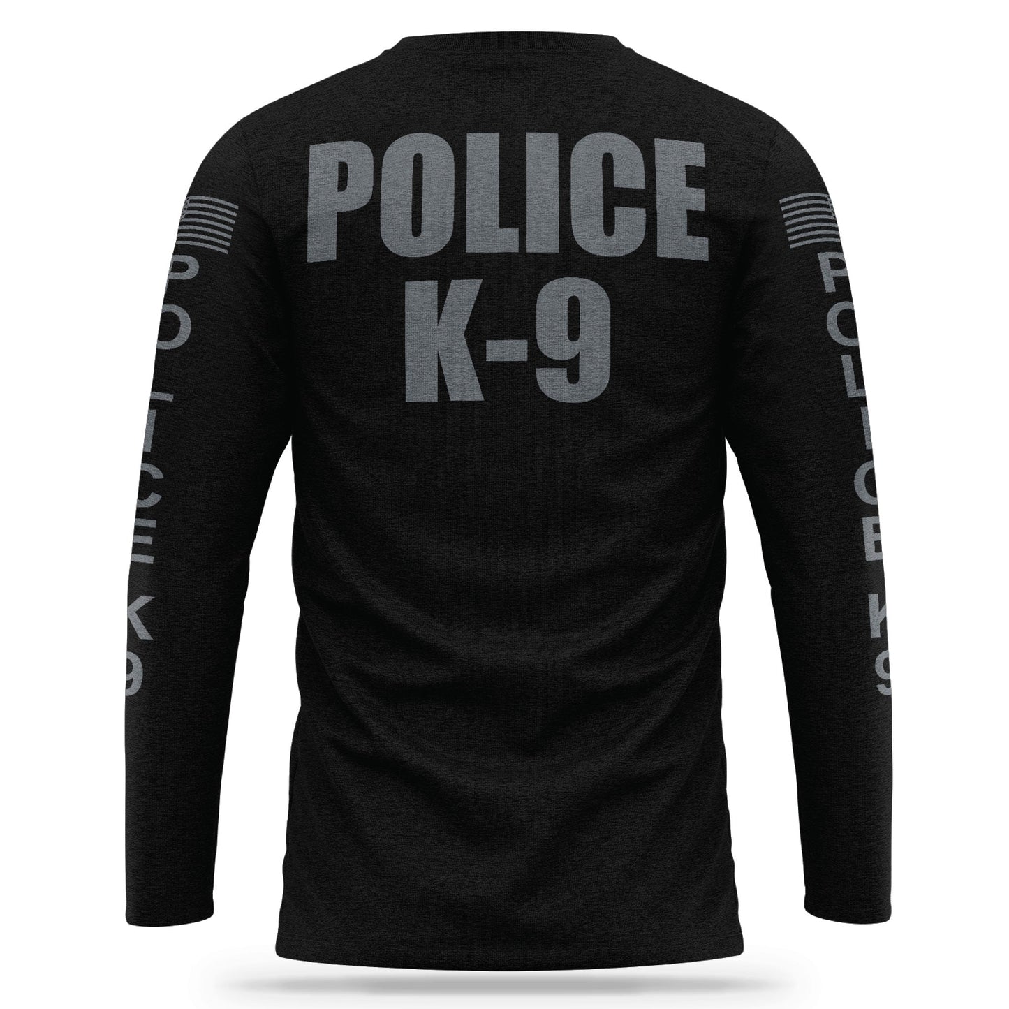 [POLICE K9] Cotton Blend Long Sleeve [BLK/GRY]-13 Fifty Apparel