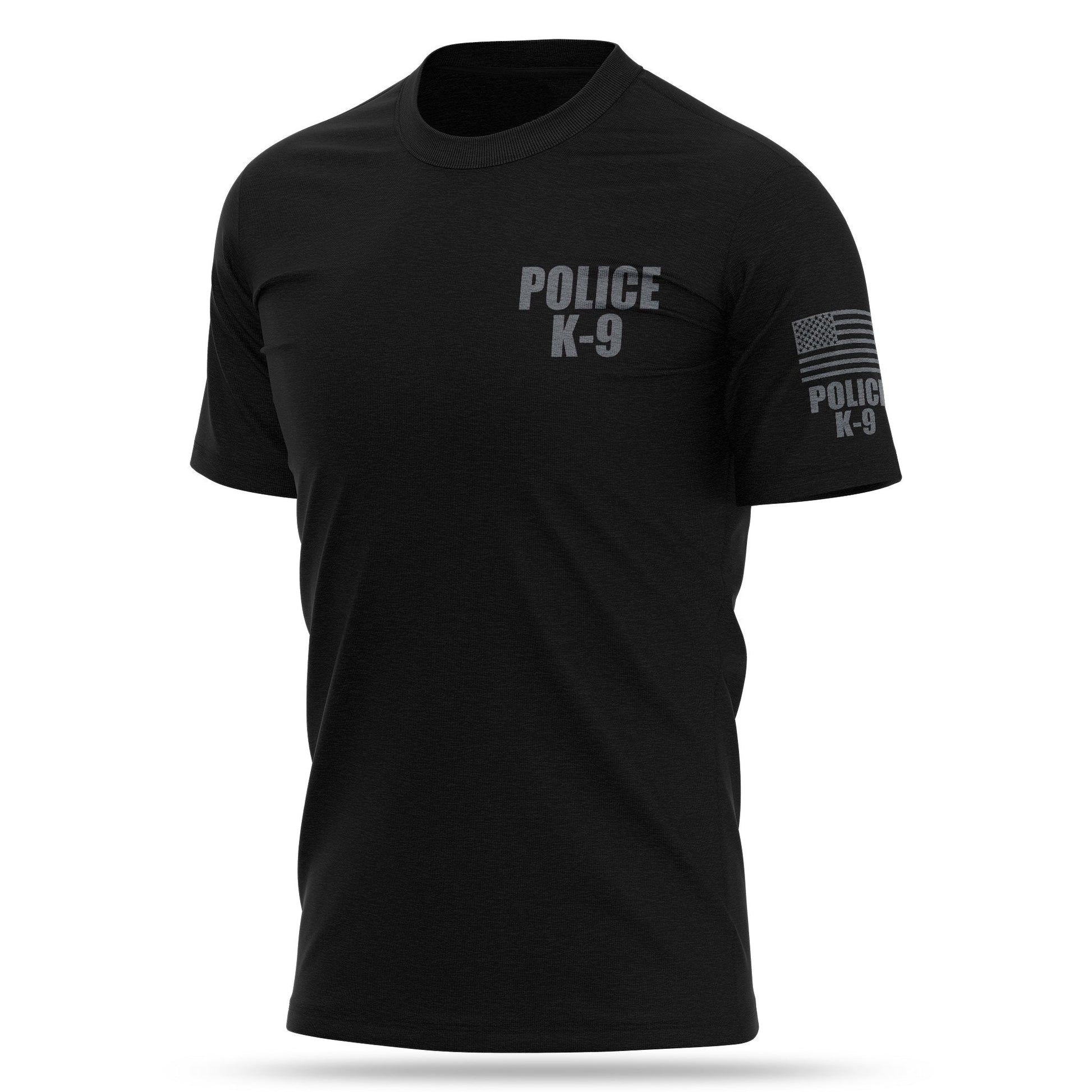 [POLICE K9] Cotton Blend Shirt [BLK/GRY]-13 Fifty Apparel