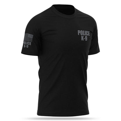 [POLICE K9] Cotton Blend Shirt [BLK/GRY]-13 Fifty Apparel