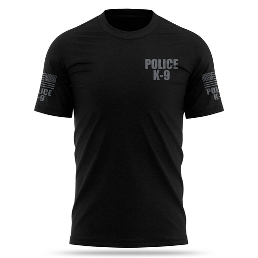 [POLICE K9] Cotton Blend Shirt [BLK/GRY]-13 Fifty Apparel