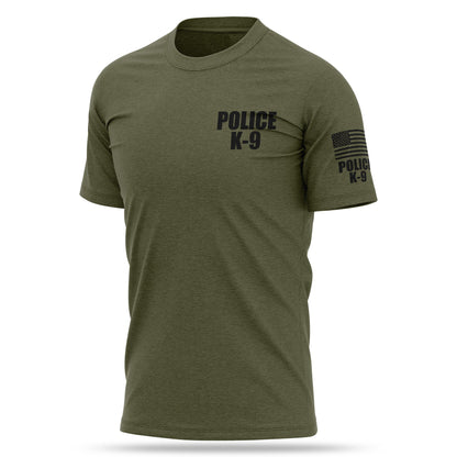 [POLICE K9] Cotton Blend Shirt [GRN/BLK]-13 Fifty Apparel