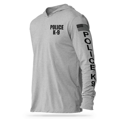 [POLICE K9] Cotton Hooded Tee [GRY/BLK]-13 Fifty Apparel