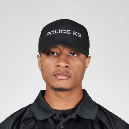 [POLICE K9] Embroidered Flexfit® Adjustable Cap [BLK/GRY]-13 Fifty Apparel