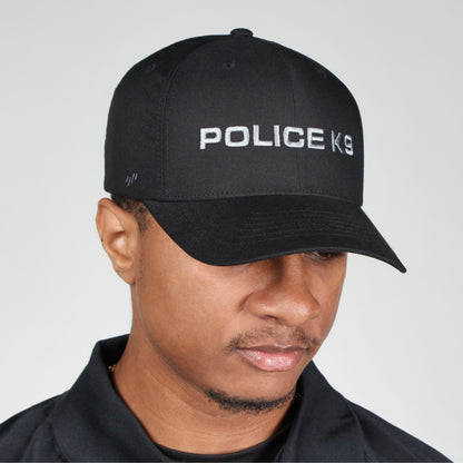 [POLICE K9] Embroidered Flexfit® Adjustable Cap [BLK/GRY]-13 Fifty Apparel