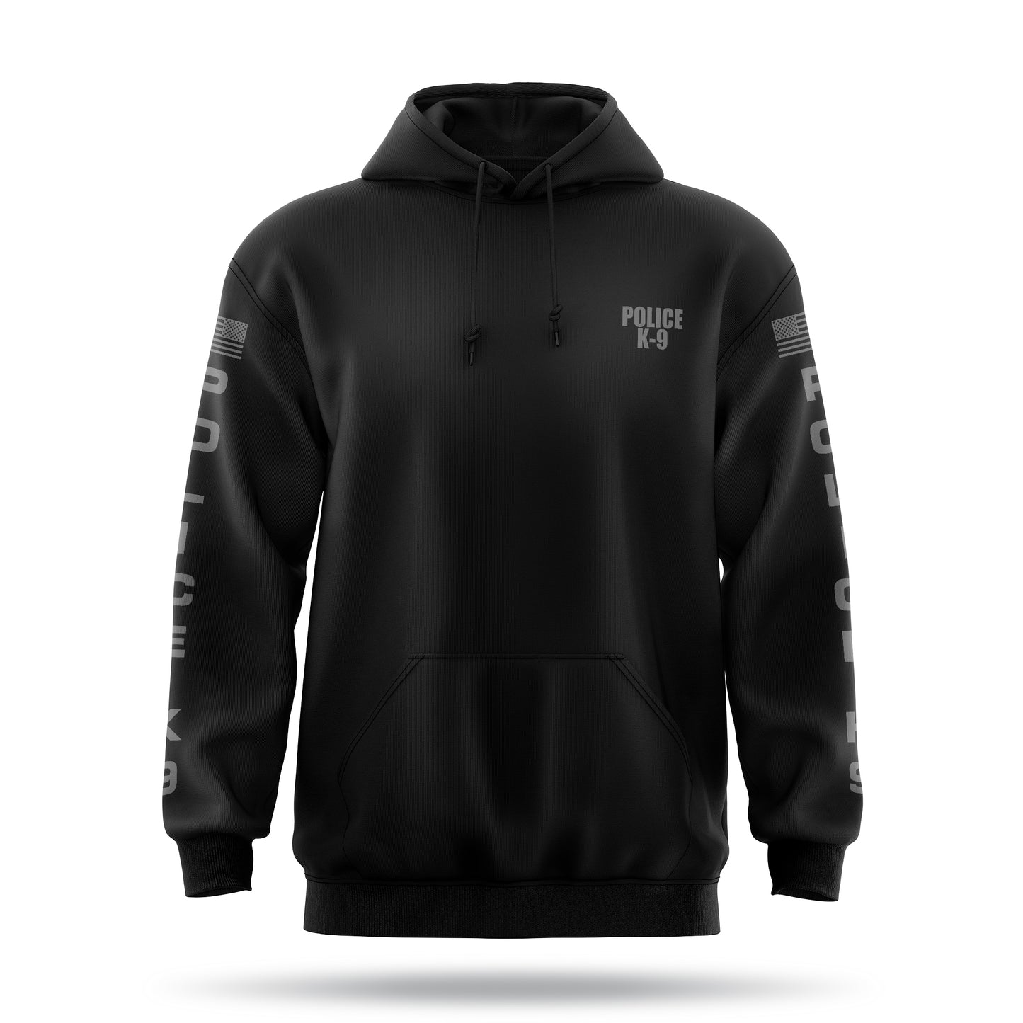 [POLICE K9] ﻿Heavy Blend Hoodie [BLK/GRY]﻿-13 Fifty Apparel