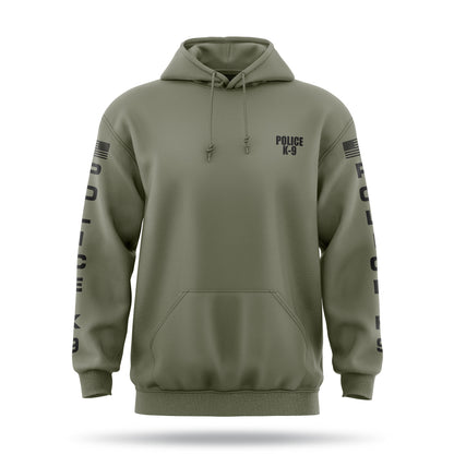 [POLICE K9] ﻿Heavy Blend Hoodie [GRN/BLK]﻿-13 Fifty Apparel