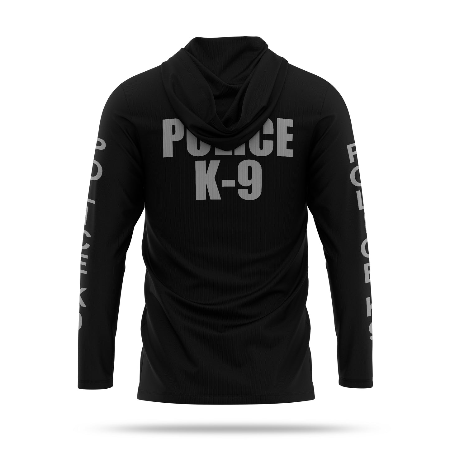 [POLICE K9] Men's Hooded Long Sleeve [BLK/GRY]-13 Fifty Apparel