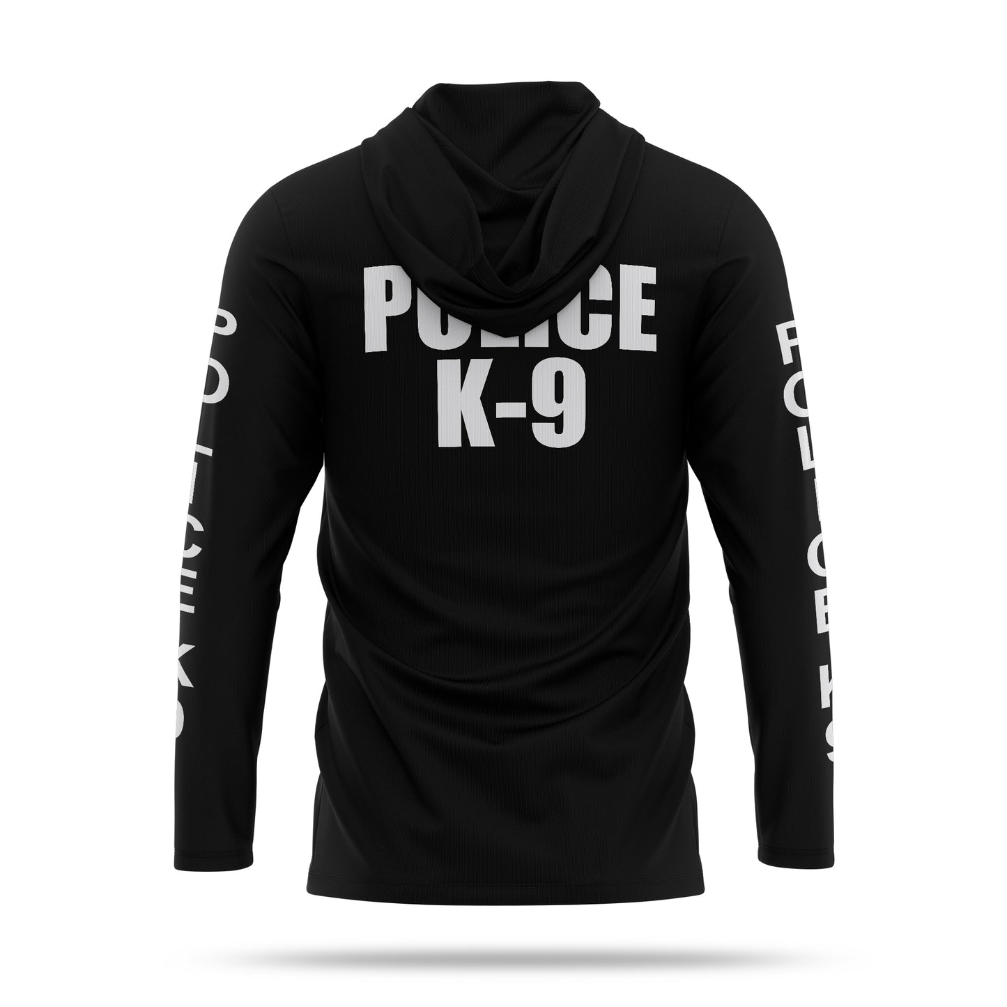 [POLICE K9] Men's Hooded Long Sleeve [BLK/WHT]-13 Fifty Apparel